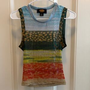 Urban Outfitters Multicolor Striped & Abstract Print Tank Top